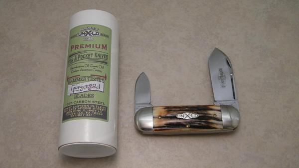 Great Eastern Cutlery Northfield UN-X-LD 2009 Burnt Stag 362209 Sunfish Elephant Toe Knife in Tube Great Eastern Cutlery Northfield UN-X-LD 2009 Burnt Stag 362209 Sunfish Elephant Toe Knife in Tube