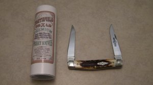 Great Eastern Cutlery Northfield UN-X-LD 2013 Burnt Stag 818213 Muskrat Knife in Tube