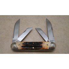 Great Eastern Cutlery Northfield UN-X-LD 2011 Burnt Stag 530411 Large 4 Blade Knife in Tube Great Eastern Cutlery Northfield UN-X-LD 2011 Burnt Stag 530411 Large 4 Blade Knife in Tube