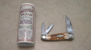 Great Eastern Cutlery Northfield UN-X-LD 2011 Natural Stag 570311 Wharncliffe Whittler Knife in Tube