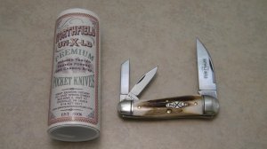 Great Eastern Cutlery Northfield UN-X-LD 2011 Burnt Stag 570311 Wharncliffe Whittler Knife in Tube