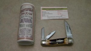 Great Eastern Cutlery Northfield UN-X-LD 2011 Red Stag 570311 Wharncliffe Whittler Knife in Tube