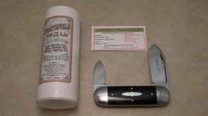 Great Eastern Cutlery Northfield UN-X-LD 2011 Buffalo Horn 362211 Sunfish Elephant Toe Knife in Tube