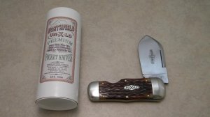 Great Eastern Cutlery Northfield UN-X-LD 2011 Antique Amber Jig Bone 462111 Whaler Knife in Tube