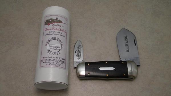 Great Eastern Cutlery Northfield UN-X-LD 2011 Ebony Wood 462211 Whaler Knife in Tube Great Eastern Cutlery Northfield UN-X-LD 2011 Ebony Wood 462211 Whaler Knife in Tube