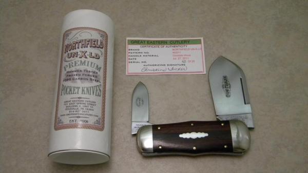 Great Eastern Cutlery Northfield UN-X-LD 2011 Cocobolo Wood 462211 Whaler Knife in Tube Great Eastern Cutlery Northfield UN-X-LD 2011 Cocobolo Wood 462211 Whaler Knife in Tube