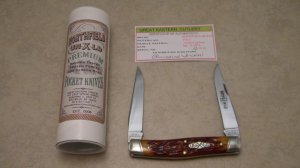 Great Eastern Cutlery Northfield UN-X-LD 2013 Chestnut Jig Bone 818213 Muskrat Knife in Tube