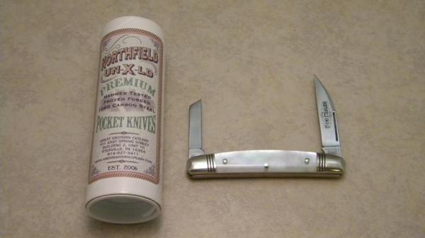 Great Eastern Cutlery Northfield UN-X-LD 2011 White Pearl LG 620211 Half Whittler Knife in Tube Great Eastern Cutlery Northfield UN-X-LD 2011 White Pearl LG 620211 Half Whittler Knife in Tube