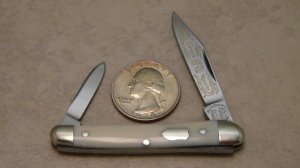 Fight'n Rooster Frank Buster Celebrated Cutlery Germany Ivory The Captain's Rooster Stockman Knife