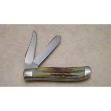 Case XX Stainless USA 1 Dot (1979) Bradford Centennial Stag 5207 SP SSP Mini Trapper Knife Case XX Stainless USA 1 Dot (1979) Bradford Centennial Stag 5207 SP SSP Mini Trapper Knife