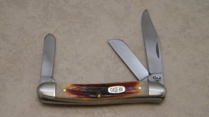 Case XX USA 3 Dot (1997) Red Stag R5318 SS Stockman Knife