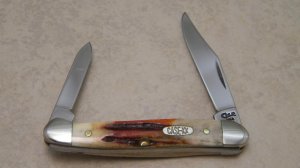Case XX USA 3 Dot (1997) Red Stag R52109X SS Baby Copperhead Knife