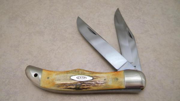 Case XX USA 10 Dot (1970) Stag 5265 SAB Folding Hunter Knife Drilled Case XX USA 10 Dot (1970) Stag 5265 SAB Folding Hunter Knife Drilled