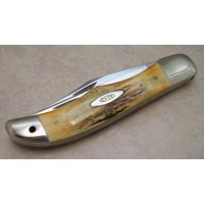 Case XX USA 10 Dot (1970) Stag 5265 SAB Folding Hunter Knife Drilled Case XX USA 10 Dot (1970) Stag 5265 SAB Folding Hunter Knife Drilled