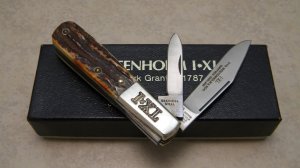 I* X.L. George Wostenholm & Son Sheffield England Stag Barlow Knife in Box
