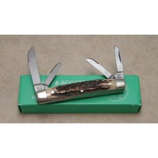 Hen & Rooster Solingen Germany 314DS Stag Congress Knife in Box Hen & Rooster Solingen Germany 314DS Stag Congress Knife in Box