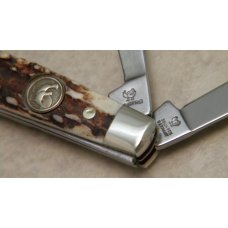 Hen & Rooster Solingen Germany 314DS Stag Congress Knife in Box Hen & Rooster Solingen Germany 314DS Stag Congress Knife in Box