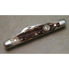 Hen & Rooster Solingen Germany 314DS Stag Congress Knife in Box Hen & Rooster Solingen Germany 314DS Stag Congress Knife in Box