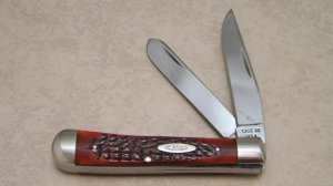 Case XX USA 3 Dot (1977) Red Bone 6254 Trapper Knife