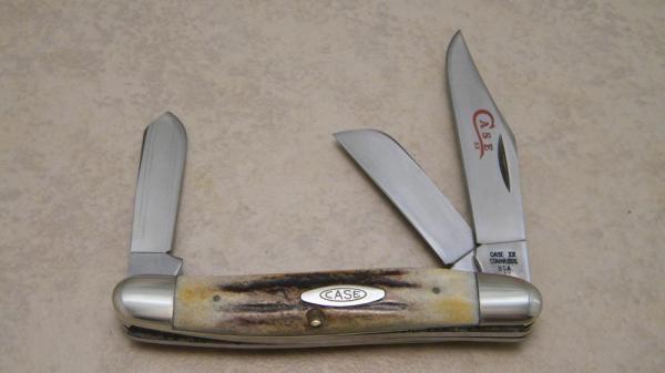 Case XX Stainless USA 2 Dot (1978) Stag 5347 HP SSP Red Etch Stockman Knife Case XX Stainless USA 2 Dot (1978) Stag 5347 HP SSP Red Etch Stockman Knife