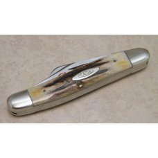 Case XX Stainless USA 2 Dot (1978) Stag 5347 HP SSP Red Etch Stockman Knife Case XX Stainless USA 2 Dot (1978) Stag 5347 HP SSP Red Etch Stockman Knife
