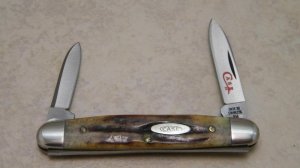 Case XX Stainless USA 2 Dot (1978) Stag 5279 SSP Red Etch Pen Knife