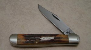 Case XX SS USA 9 Dot (1981) Stag 5149 SSP 1 Blade Copperhead Knife