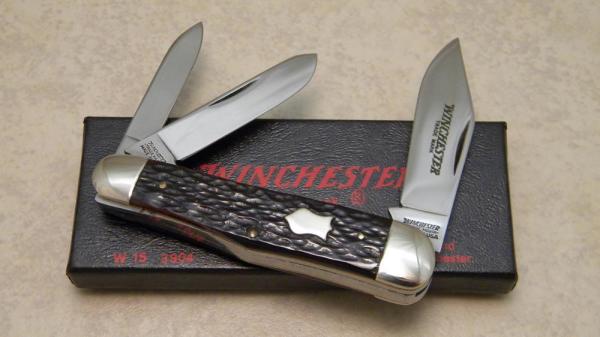 Winchester Trademark USA 1988 Bone 3904 Whittler Knife in Box Winchester Trademark USA 1988 Bone 3904 Whittler Knife in Box