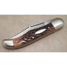 Bulldog Brand Hammer Forged Solingen Germany Bone Bull of the Woods Folding Hunter Knife in Box Bulldog Brand Hammer Forged Solingen Germany Bone Bull of the Woods Folding Hunter Knife in Box