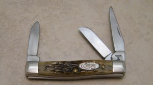 Case XX SS USA 2 Dot (1988) Green Bone G63033 Little Stockman Knife