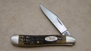 Case XX SS USA 2 Dot (1988) Green Bone G6120 SS 1 Blade Peanut Knife