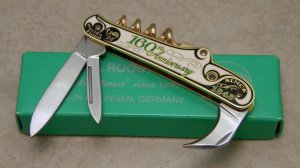 Hen & Rooster Solingen Germany 160th Anniversary Stan Hope Bartenders Knife in Box c.2005