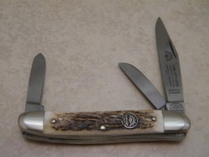 Carl Schlieper Solingen Germany German Eye Stag SS-DS Stockman Knife
