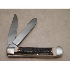 Hen & Rooster Bertram Cutlery Solingen Germany 312-DS/CH Stag Blue Tick Coon Hound Trapper Knife Hen & Rooster Bertram Cutlery Solingen Germany 312-DS/CH Stag Blue Tick Coon Hound Trapper Knife