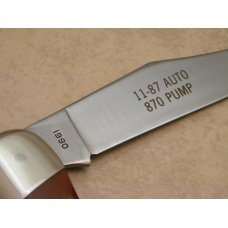 Remington 1990 Shotgun Commemorative Delrin Folding Hunter Knife in Box Remington 1990 Shotgun Commemorative Delrin Folding Hunter Knife in Box