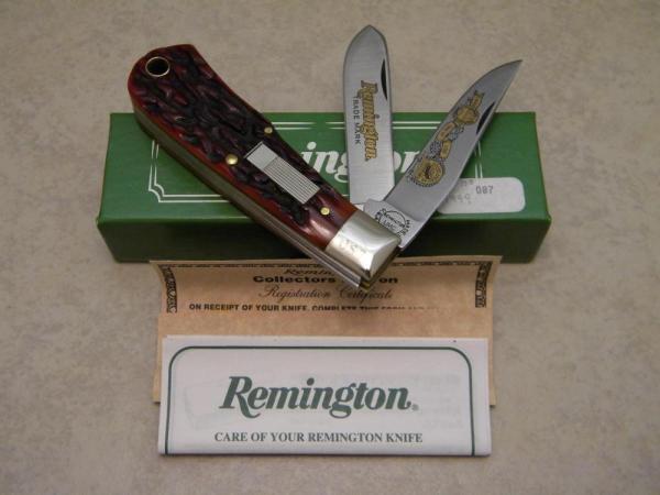 Remington USA Cartridge Bone Mini Trapper Knife 1999 ATA Grand American in Box Remington USA Cartridge Bone Mini Trapper Knife 1999 ATA Grand American in Box