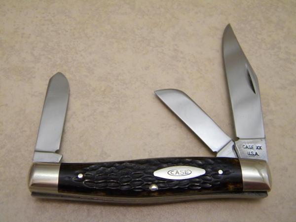Case XX USA 3 Dot (1977) Bone 6375 Large Stockman Knife Case XX USA 3 Dot (1977) Bone 6375 Large Stockman Knife