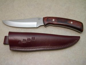 Buck 470 USA Wood Fixed Blade Sheath Knife Limited Production 1997