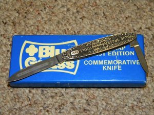 Belknap I Germany John Primble LTD 1 First Edition Commemorative Blue Grass Knife in Box