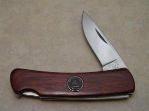 Buck 525 USA Wood Limited Edition Lockback Knife c.1997