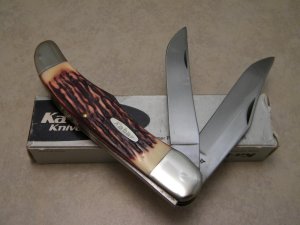Ka-Bar 1184 USA Delrin Folding Hunter Knife in Box c.1966-1982