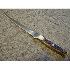 Schrade + USA 167UH Staglon Uncle Henry Steelhead Fillet Knife & Sheath in Box