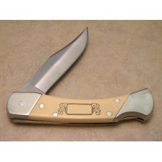 Schrade + USA SC705 Bear Scrimshaw Lockback Knife & Pouch in Box c.1979 Schrade + USA SC705 Bear Scrimshaw Lockback Knife & Pouch in Box c.1979