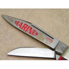 Fight'n Rooster Frank Buster & Son Germany Red Bone Marines Stockman Knife c.2005 Fight'n Rooster Frank Buster & Son Germany Red Bone Marines Stockman Knife c.2005