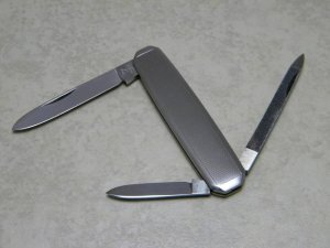 Hen & Rooster Solingen Stainless Bertram Germany Fancy Metal Lobster Knife c.1970's 