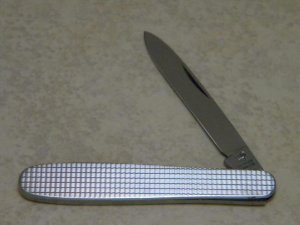Hen & Rooster Solingen Stainless Bertram Germany Fancy Metal Pen Knife c.1970's 
