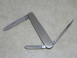 Hen & Rooster Solingen Stainless A.G. Russel Germany Fancy Metal Lobster Knife c.1970's 