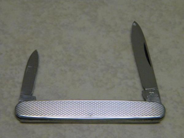 Hen & Rooster Solingen Stainless C. Bertram Germany Fancy Metal Pen Knife c.1970's 