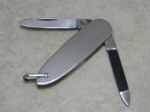 Hen & Rooster Solingen Stainless Fancy Metal Lobster Fob Knife c.1970's 