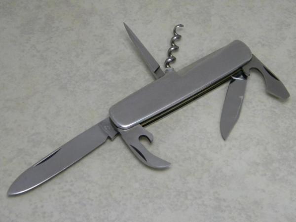 Hen & Rooster Solingen Stainless Carters Germany Fancy Metal Utility Camp Knife c.1960-1983 Hen & Rooster Solingen Stainless Carters Germany Fancy Metal Utility Camp Knife c.1960-1983